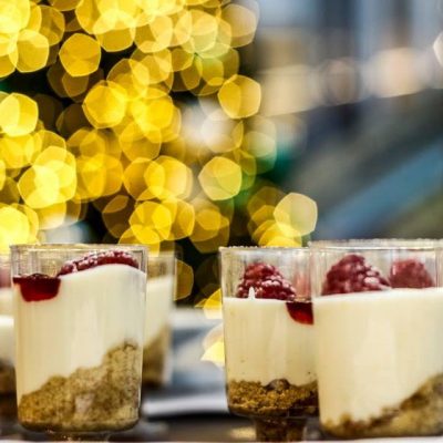 Copinhos de cheesecake natalícios – o cheesecake express mais delicioso e saudável deste Natal!